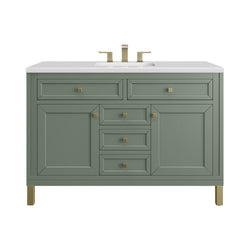James Martin Chicago 48" Single Vanity with 3 CM Countertop
