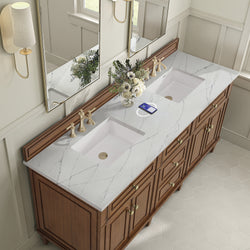 James Martin Lorelai 72" Double Vanity with 3 CM Countertop & FreePower Wireless Charger