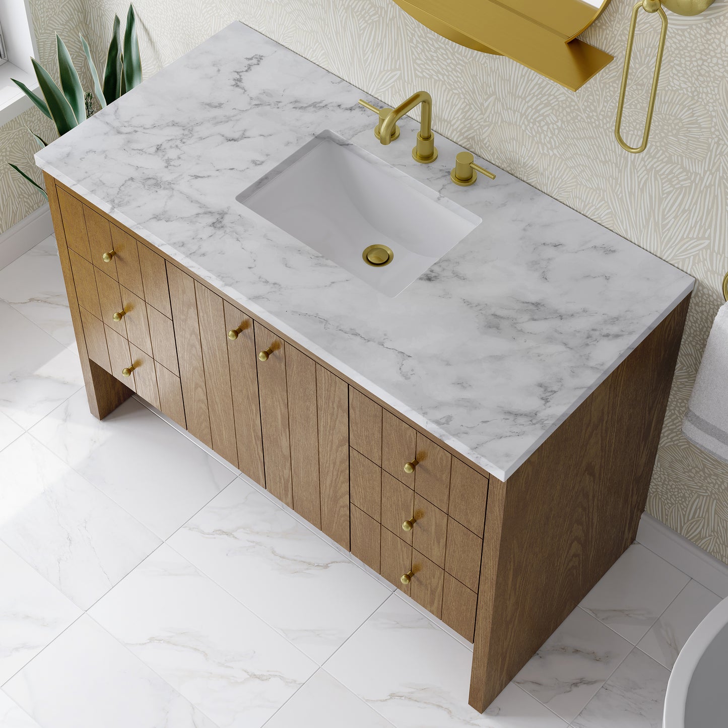 James Martin Hudson 48" Single Vanity with 3 CM Countertop
