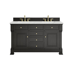 James Martin Brookfield 60" Double Vanity with 3 CM Countertop & FreePower Wireless Charger