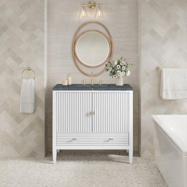 James Martin Myrrin 36" Single Vanity with 3 CM Countertop
