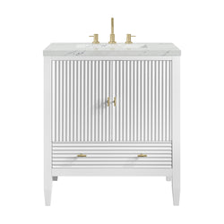 James Martin Myrrin 30" Single Vanity with 3 CM Countertop