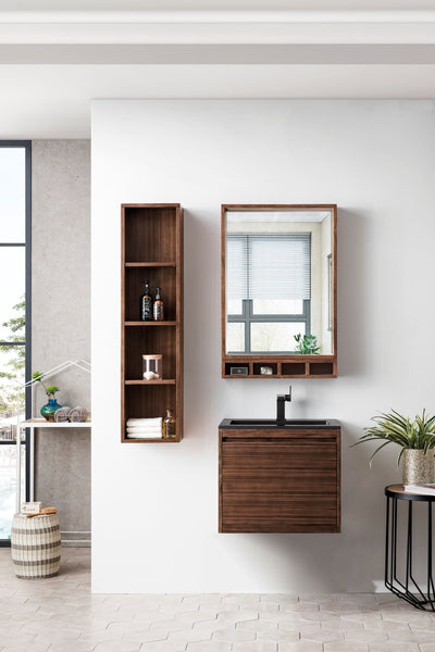 James Martin Mantova 23.6" Single Vanity with Composite Stone Top - Luxe Bathroom Vanities