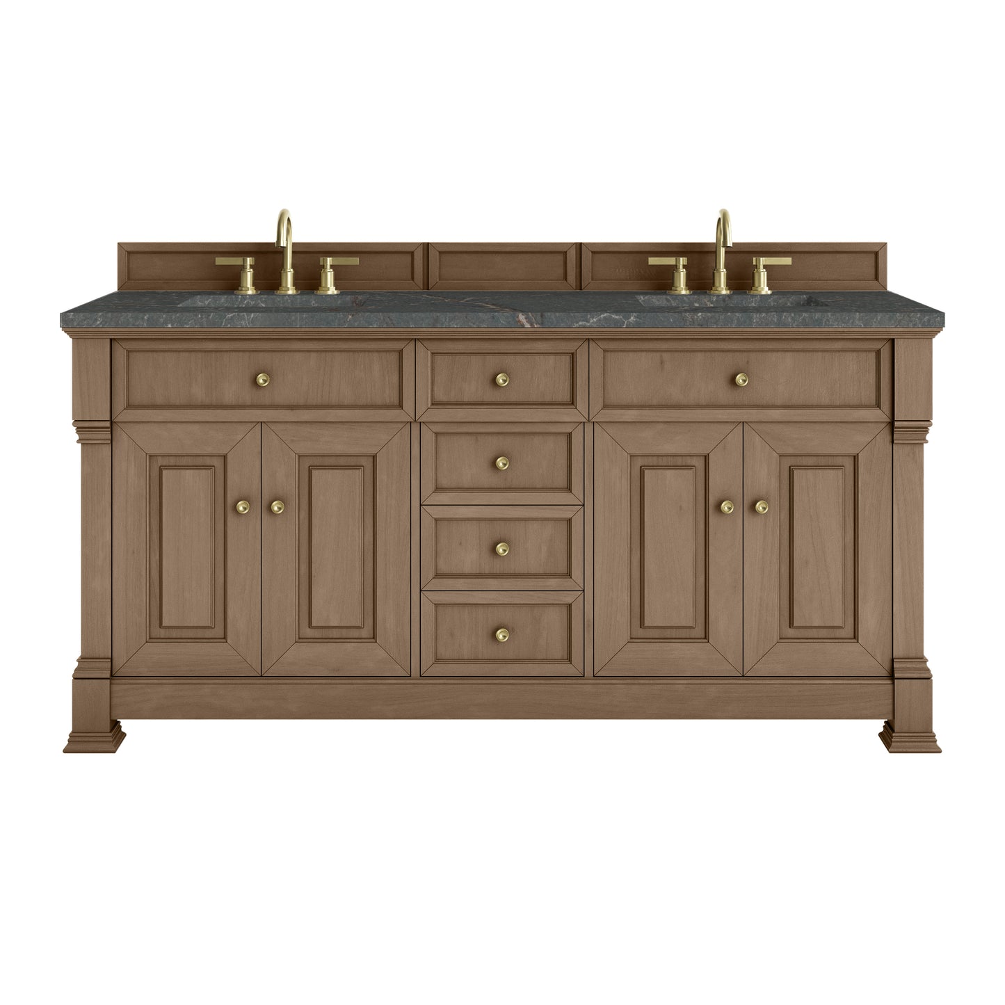James Martin Brookfield 72" Double Vanity with 3 CM Countertop & FreePower Wireless Charger