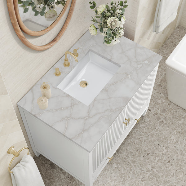 James Martin Myrrin 36" Single Vanity with 3 CM Countertop