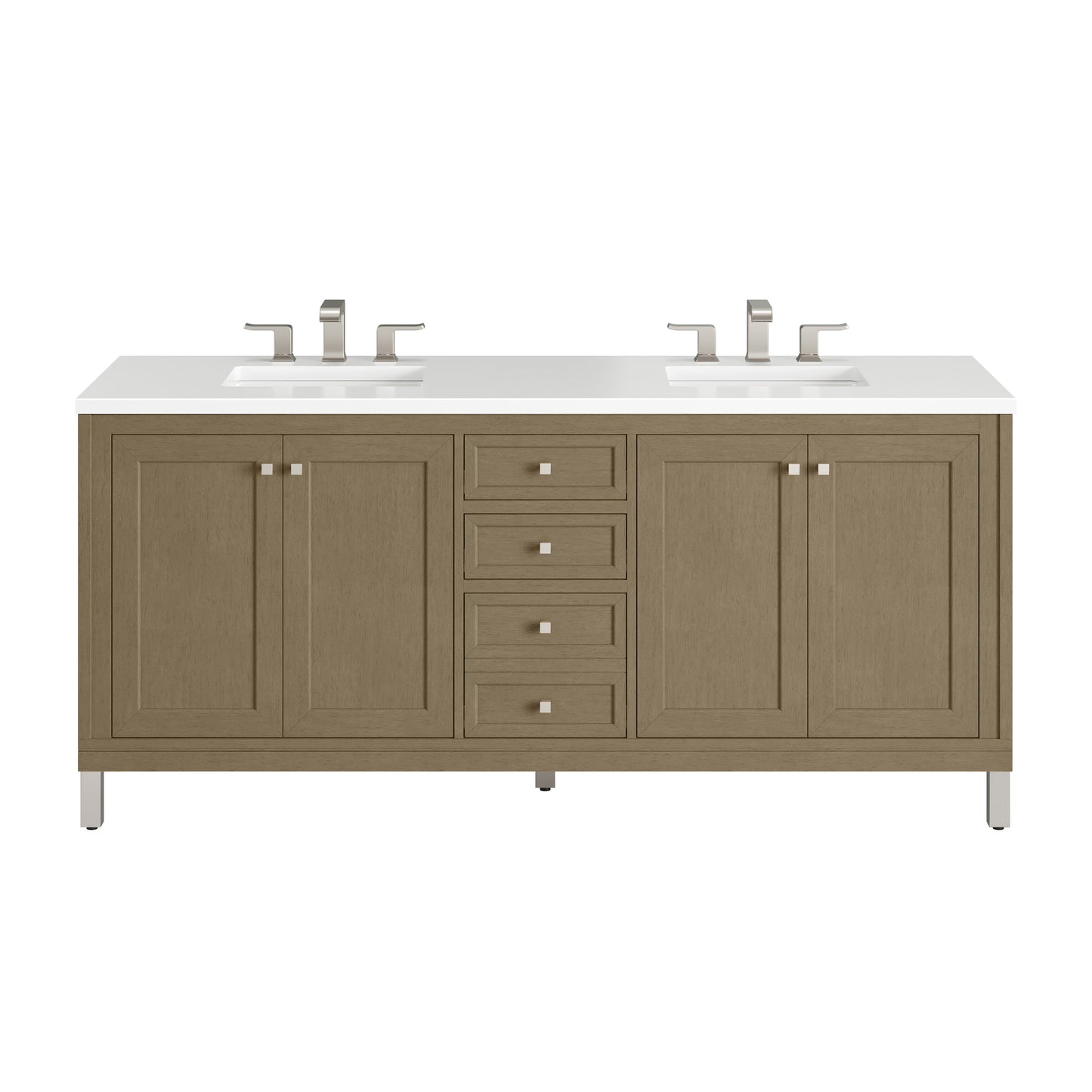 James Martin Chicago 72" Double Vanity with 3 CM Countertop