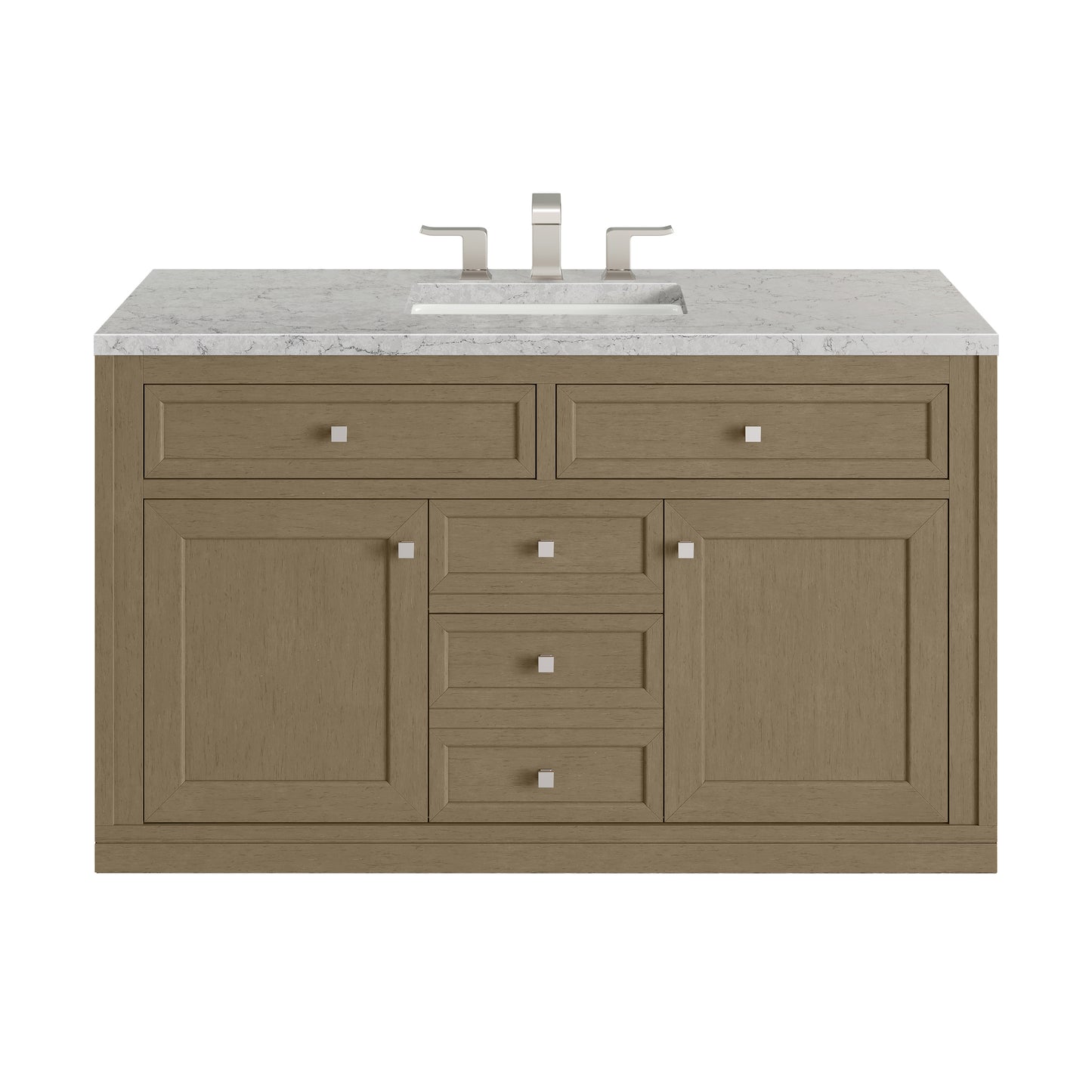 James Martin Chicago 48" Single Vanity with 3 CM Countertop & FreePower Wireless Charger