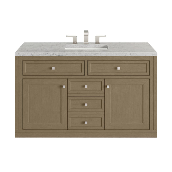 James Martin Chicago 48" Single Vanity with 3 CM Countertop & FreePower Wireless Charger