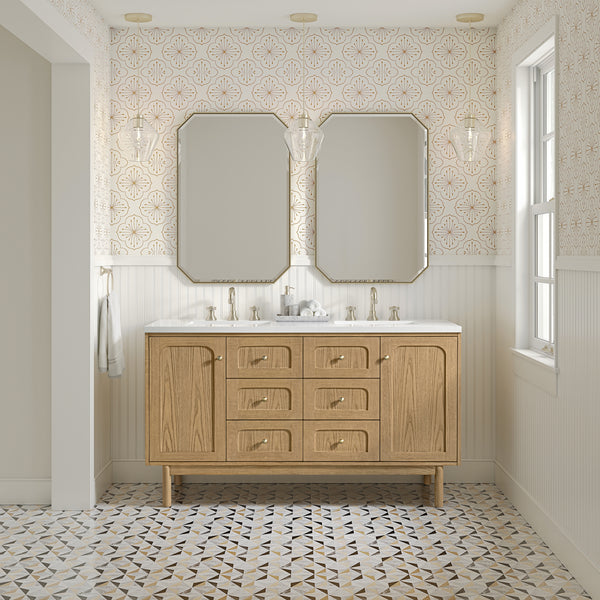 James Martin Laurent 60" Double Vanity with 3 CM Countertop