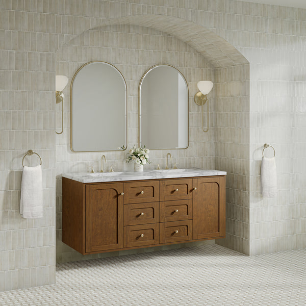 James Martin Laurent 60" Double Vanity with 3 CM Countertop