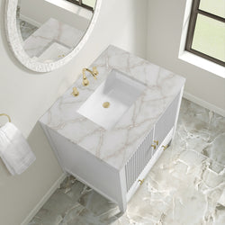 James Martin Myrrin 30" Single Vanity with 3 CM Countertop