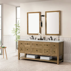 James Martin Breckenridge 72" Double Vanity w/ 3 CM Countertop