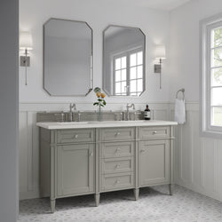 James Martin Brittany 60" Double Vanity with 3 CM Countertop
