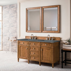 James Martin Brittany 60" Double Vanity with 3 CM Countertop & FreePower Wireless Charger
