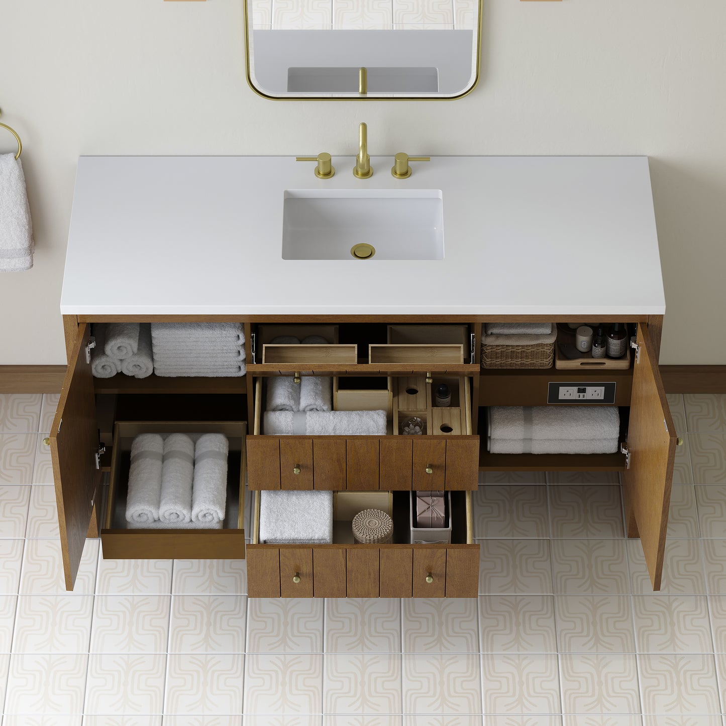 James Martin Hudson 60" Single Vanity with 3 CM Countertop