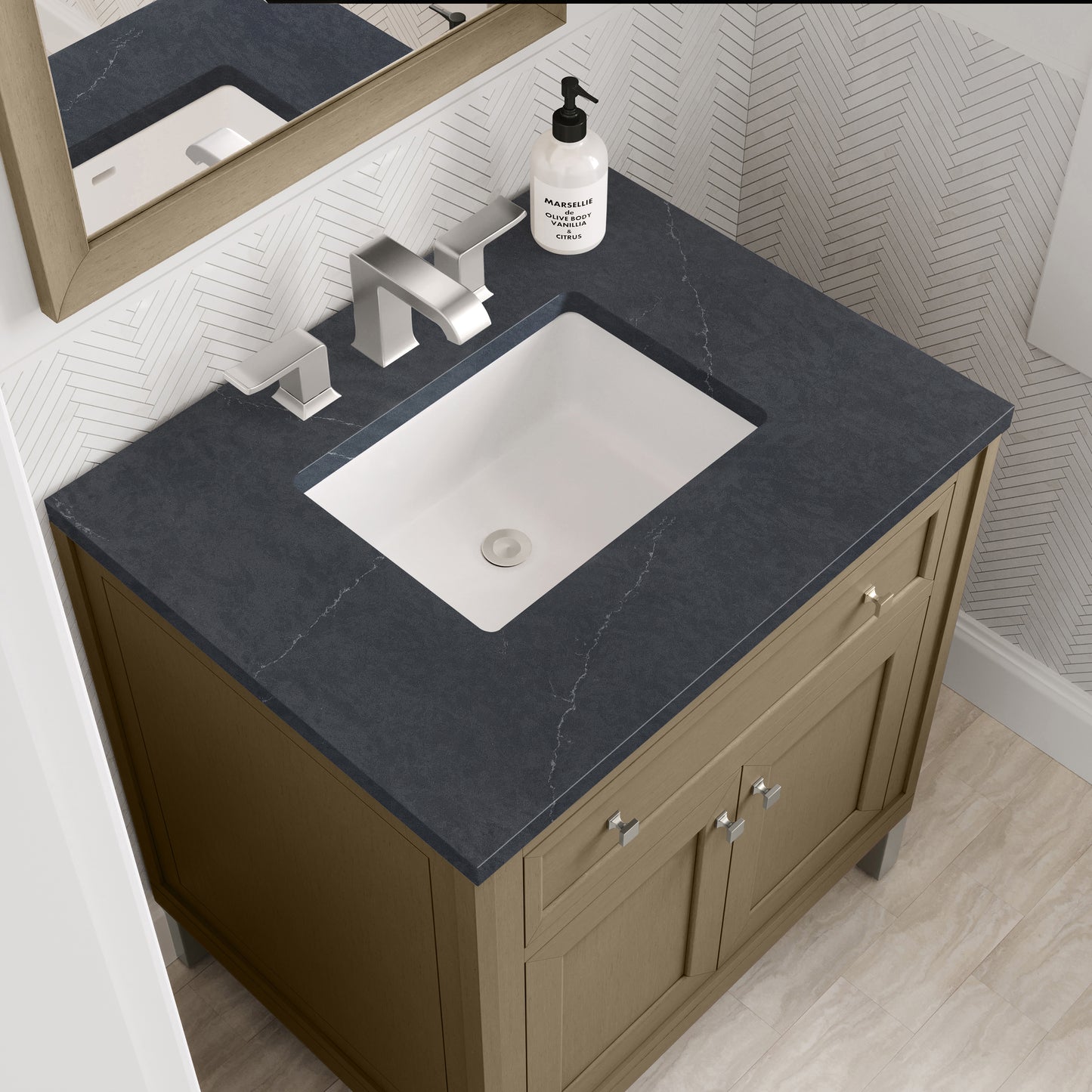 James Martin Chicago 30" Single Vanity with 3 CM Countertop