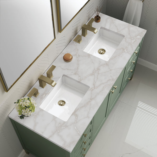 James Martin Chicago 60" Double Vanity with 3 CM Countertop