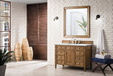 James Martin Brittany 48" Single Vanity with 3 CM Countertop & FreePower Wireless Charger