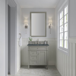 James Martin Brittany 30" Single Vanity with 3 CM Countertop
