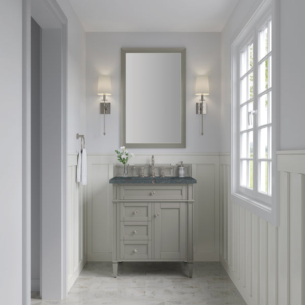 James Martin Brittany 30" Single Vanity with 3 CM Countertop