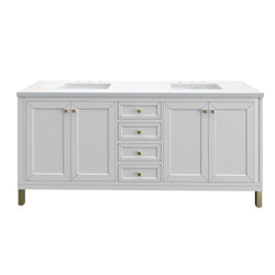 James Martin Chicago 72" Double Vanity with 3 CM Countertop