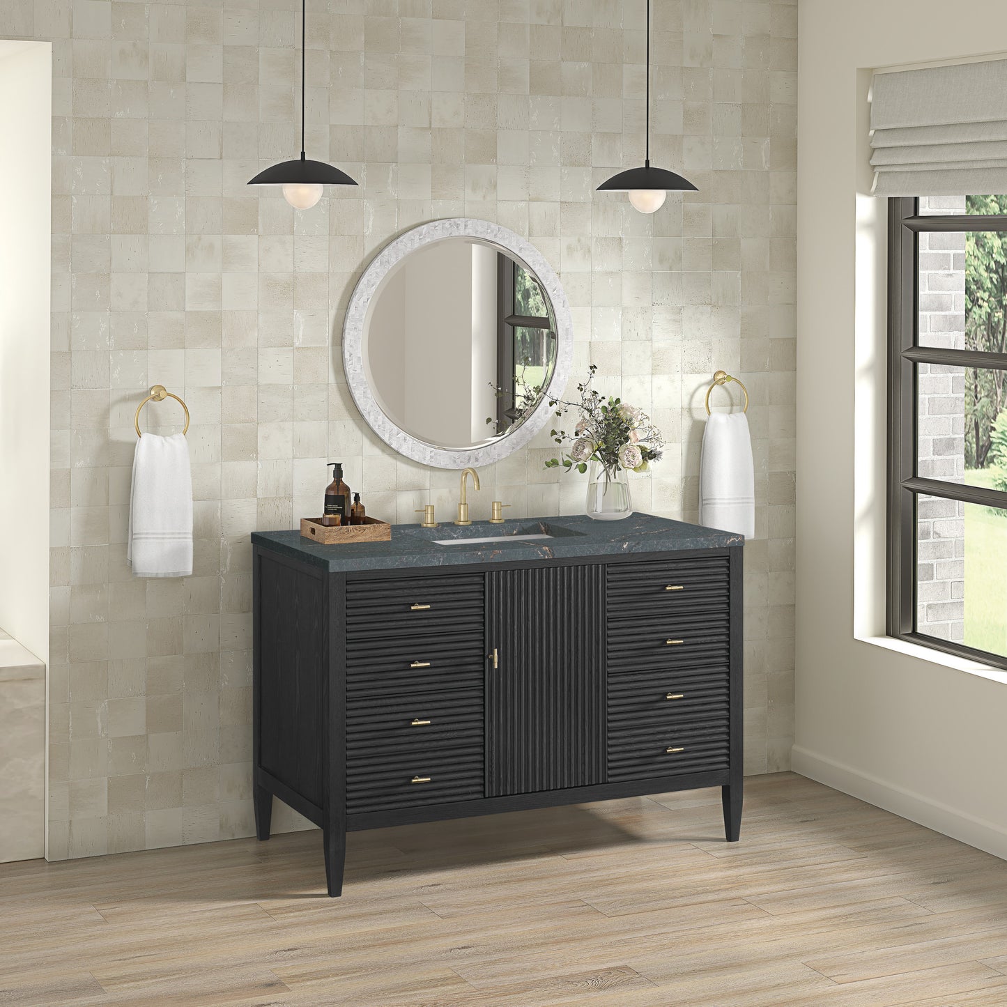 James Martin 48" Myrrin Vanity, W/ 3CM Top