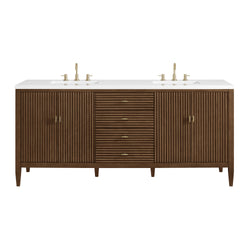 James Martin Myrrin 72" Double Vanity with 3 CM Countertop