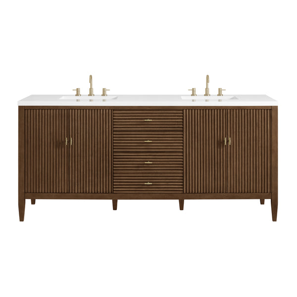 James Martin Myrrin 72" Double Vanity with 3 CM Countertop