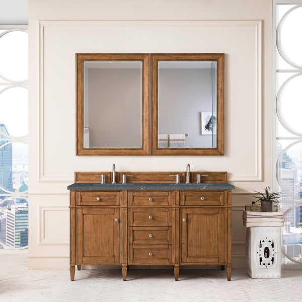 James Martin Brittany 60" Double Vanity with 3 CM Countertop