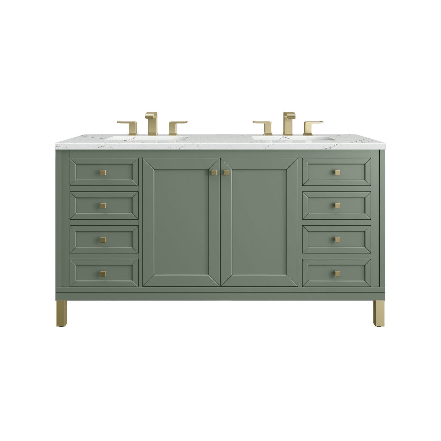 James Martin Chicago 60" Double Vanity with 3 CM Countertop