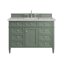 James Martin Brittany 48" Single Vanity with 3 CM Countertop & FreePower Wireless Charger