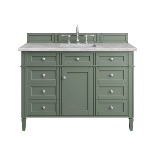 James Martin Brittany 48" Single Vanity with 3 CM Countertop & FreePower Wireless Charger