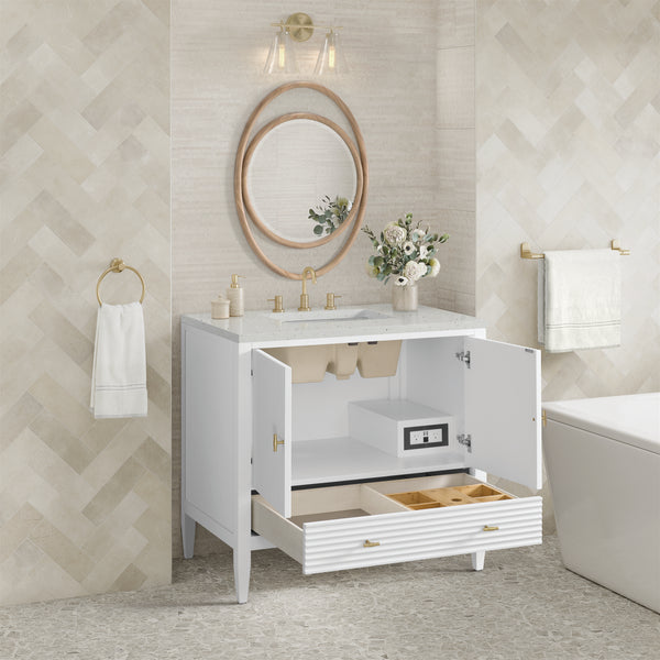 James Martin Myrrin 36" Single Vanity with 3 CM Countertop