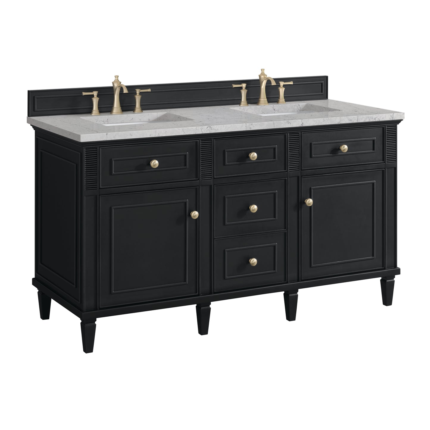 James Martin Lorelai 60" Double Vanity with 3 CM Countertop & FreePower Wireless Charger