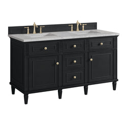 James Martin Lorelai 60" Double Vanity with 3 CM Countertop & FreePower Wireless Charger