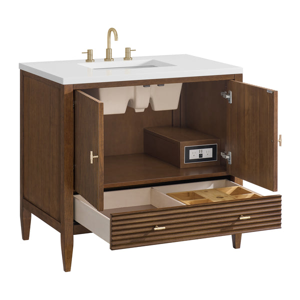 James Martin Myrrin 36" Single Vanity with 3 CM Countertop