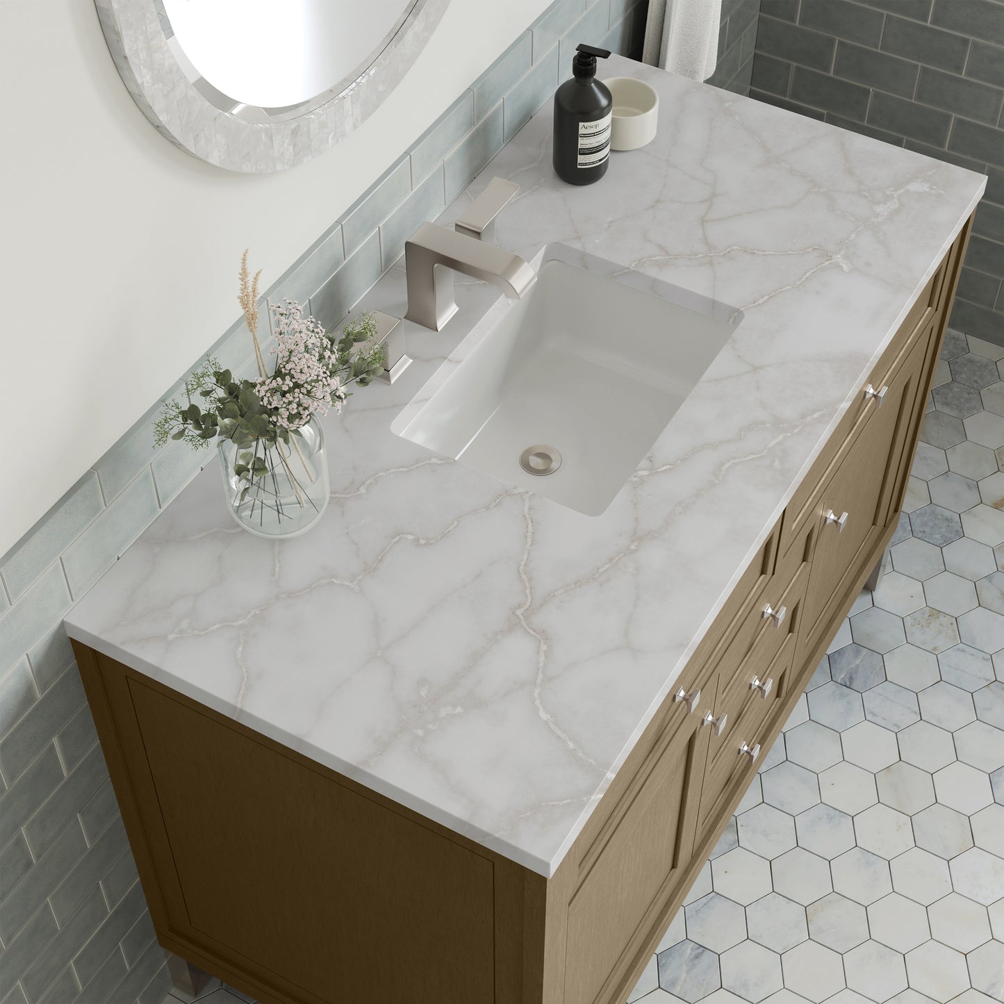 James Martin Chicago 48" Single Vanity with 3 CM Countertop