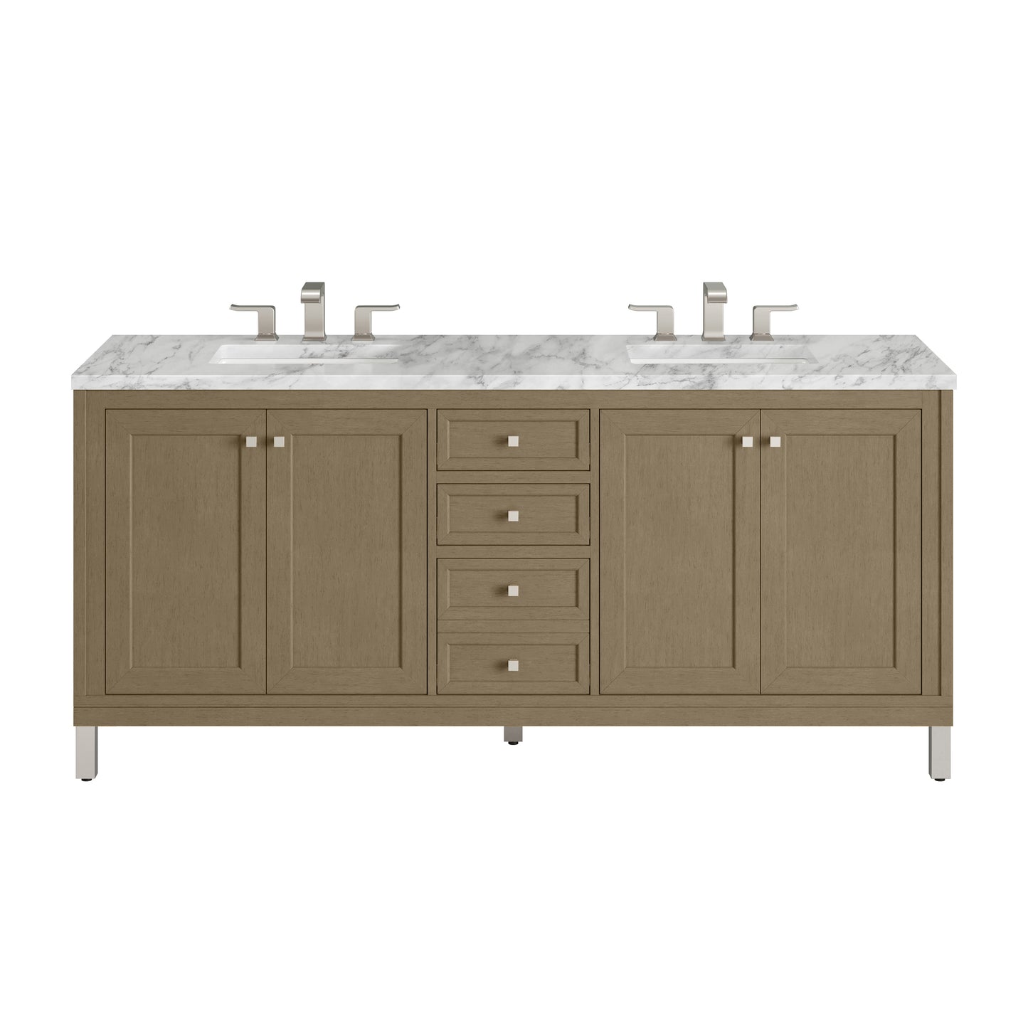 James Martin Chicago 72" Double Vanity with 3 CM Countertop