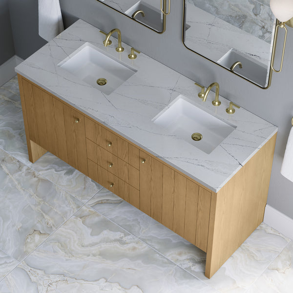James Martin Hudson 60" Double Vanity with 3 CM Countertop