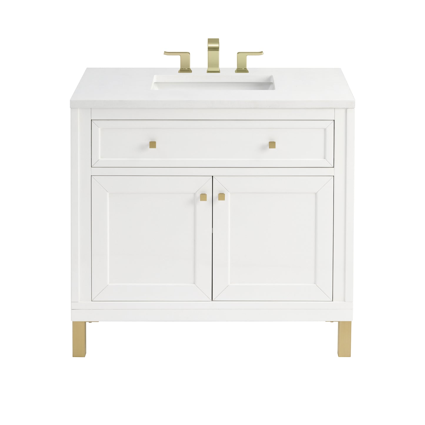 James Martin Chicago 36" Single Vanity with 3 CM Countertop