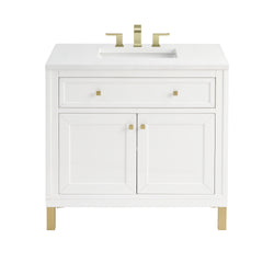 James Martin Chicago 36" Single Vanity with 3 CM Countertop
