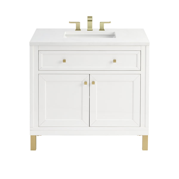 James Martin Chicago 36" Single Vanity with 3 CM Countertop