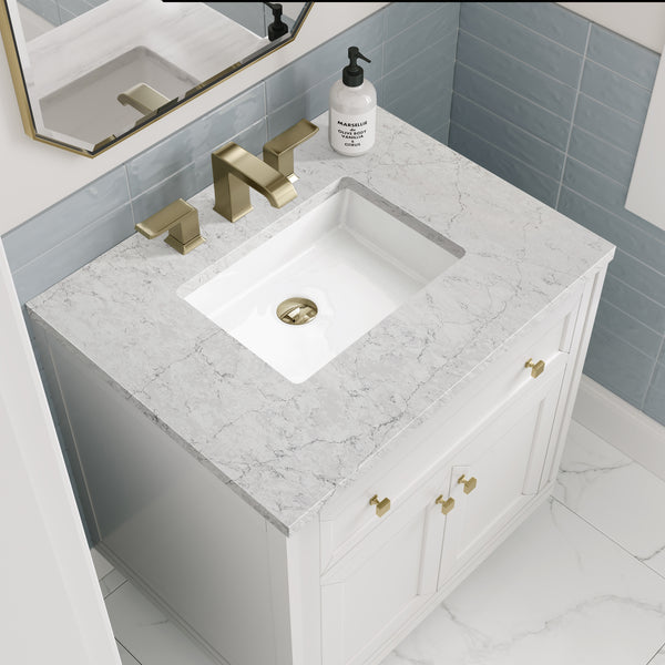 James Martin Chicago 30" Single Vanity with 3 CM Countertop