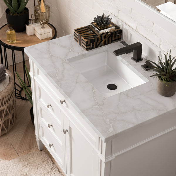 James Martin Brittany 36" Single Vanity with 3 Countertop