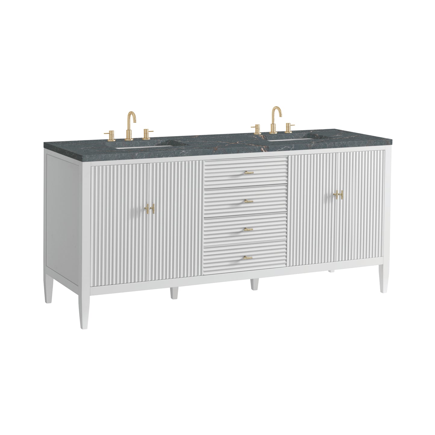 James Martin Myrrin 72" Double Vanity with 3 CM Countertop