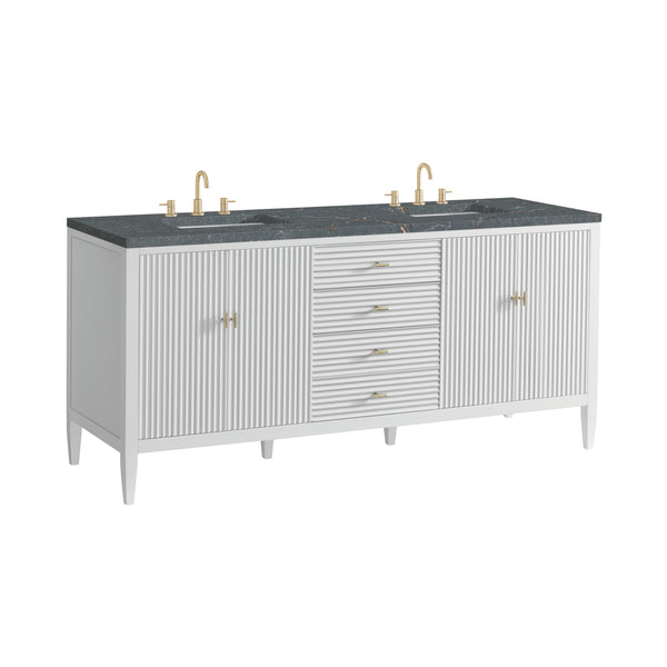 James Martin Myrrin 72" Double Vanity with 3 CM Countertop