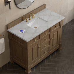 James Martin Brookfield 48" Single Vanity with 3 CM Countertop & FreePower Wireless Charger