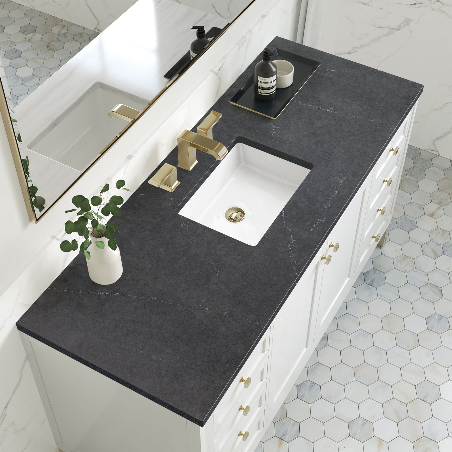 James Martin Chicago 60" Single Vanity with 3 CM Countertop