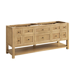 James Martin Breckenridge 72" Double Vanity, Light Natural Oak, Cabinet Only - Luxe Bathroom Vanities