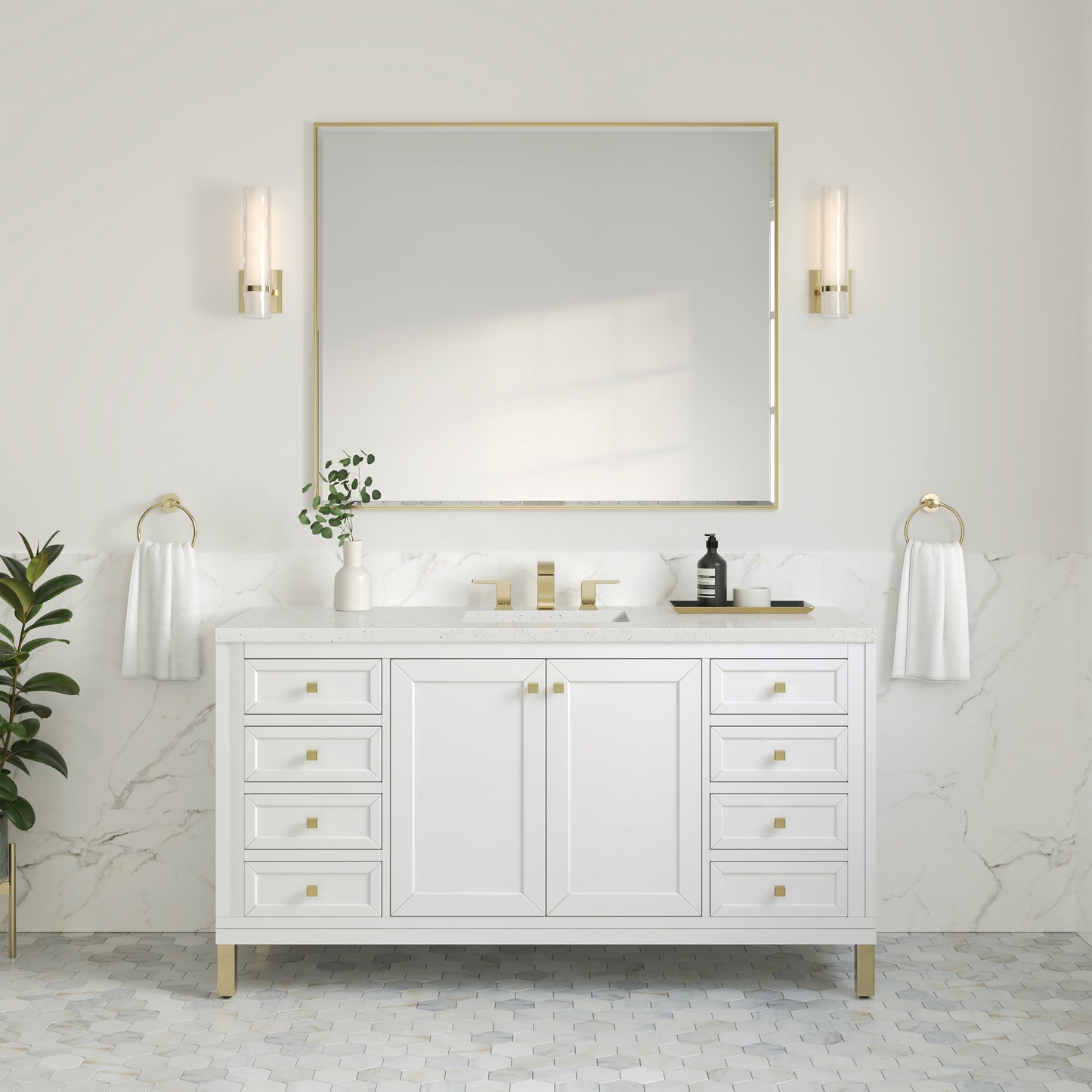 James Martin Chicago 60" Single Vanity with 3 CM Countertop